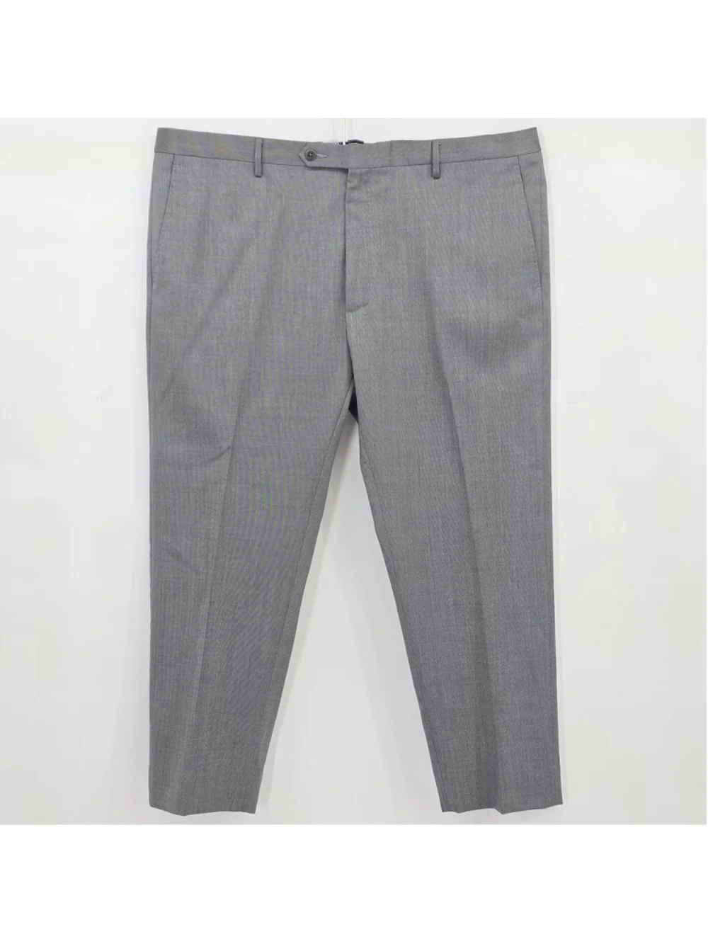Zanella Platinum Noah Dress Pants Mens 41x26.5 Gray Stretch Wool Made Italy